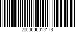 Código de barras (EAN, GTIN, SKU, ISBN): '2000000013176'
