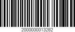 Código de barras (EAN, GTIN, SKU, ISBN): '2000000013282'