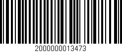 Código de barras (EAN, GTIN, SKU, ISBN): '2000000013473'