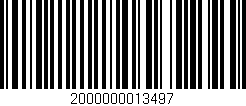 Código de barras (EAN, GTIN, SKU, ISBN): '2000000013497'