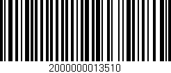 Código de barras (EAN, GTIN, SKU, ISBN): '2000000013510'