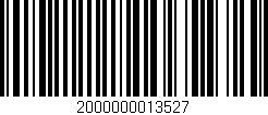 Código de barras (EAN, GTIN, SKU, ISBN): '2000000013527'