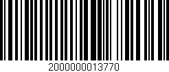 Código de barras (EAN, GTIN, SKU, ISBN): '2000000013770'