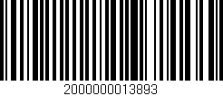 Código de barras (EAN, GTIN, SKU, ISBN): '2000000013893'