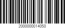 Código de barras (EAN, GTIN, SKU, ISBN): '2000000014050'