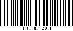 Código de barras (EAN, GTIN, SKU, ISBN): '2000000034201'
