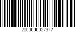 Código de barras (EAN, GTIN, SKU, ISBN): '2000000037677'