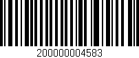 Código de barras (EAN, GTIN, SKU, ISBN): '200000004583'