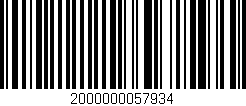 Código de barras (EAN, GTIN, SKU, ISBN): '2000000057934'