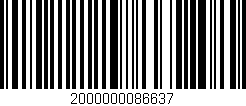 Código de barras (EAN, GTIN, SKU, ISBN): '2000000086637'