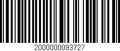 Código de barras (EAN, GTIN, SKU, ISBN): '2000000093727'