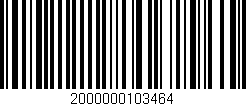 Código de barras (EAN, GTIN, SKU, ISBN): '2000000103464'