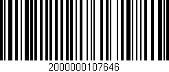 Código de barras (EAN, GTIN, SKU, ISBN): '2000000107646'