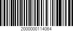 Código de barras (EAN, GTIN, SKU, ISBN): '2000000114064'