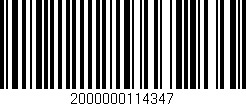 Código de barras (EAN, GTIN, SKU, ISBN): '2000000114347'