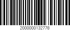 Código de barras (EAN, GTIN, SKU, ISBN): '2000000132778'