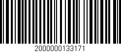 Código de barras (EAN, GTIN, SKU, ISBN): '2000000133171'