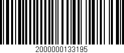 Código de barras (EAN, GTIN, SKU, ISBN): '2000000133195'