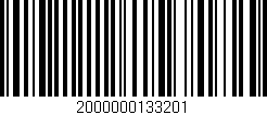 Código de barras (EAN, GTIN, SKU, ISBN): '2000000133201'