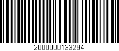 Código de barras (EAN, GTIN, SKU, ISBN): '2000000133294'