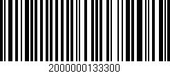 Código de barras (EAN, GTIN, SKU, ISBN): '2000000133300'
