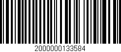Código de barras (EAN, GTIN, SKU, ISBN): '2000000133584'