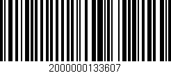 Código de barras (EAN, GTIN, SKU, ISBN): '2000000133607'