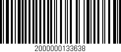 Código de barras (EAN, GTIN, SKU, ISBN): '2000000133638'