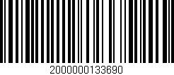 Código de barras (EAN, GTIN, SKU, ISBN): '2000000133690'