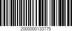 Código de barras (EAN, GTIN, SKU, ISBN): '2000000133775'