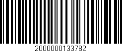 Código de barras (EAN, GTIN, SKU, ISBN): '2000000133782'