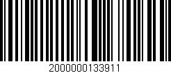Código de barras (EAN, GTIN, SKU, ISBN): '2000000133911'