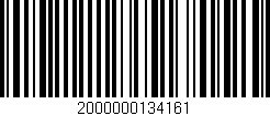 Código de barras (EAN, GTIN, SKU, ISBN): '2000000134161'