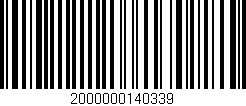 Código de barras (EAN, GTIN, SKU, ISBN): '2000000140339'