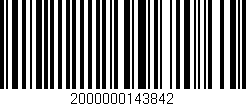 Código de barras (EAN, GTIN, SKU, ISBN): '2000000143842'