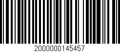 Código de barras (EAN, GTIN, SKU, ISBN): '2000000145457'