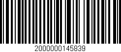 Código de barras (EAN, GTIN, SKU, ISBN): '2000000145839'