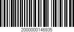 Código de barras (EAN, GTIN, SKU, ISBN): '2000000146935'