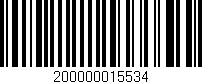 Código de barras (EAN, GTIN, SKU, ISBN): '200000015534'