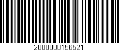 Código de barras (EAN, GTIN, SKU, ISBN): '2000000156521'