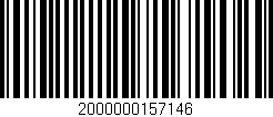 Código de barras (EAN, GTIN, SKU, ISBN): '2000000157146'