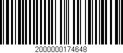 Código de barras (EAN, GTIN, SKU, ISBN): '2000000174648'