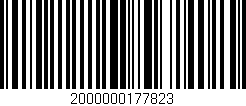 Código de barras (EAN, GTIN, SKU, ISBN): '2000000177823'