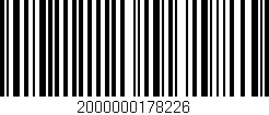 Código de barras (EAN, GTIN, SKU, ISBN): '2000000178226'