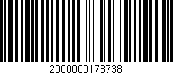 Código de barras (EAN, GTIN, SKU, ISBN): '2000000178738'