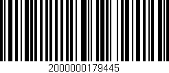 Código de barras (EAN, GTIN, SKU, ISBN): '2000000179445'