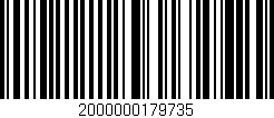 Código de barras (EAN, GTIN, SKU, ISBN): '2000000179735'
