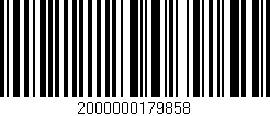 Código de barras (EAN, GTIN, SKU, ISBN): '2000000179858'