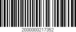 Código de barras (EAN, GTIN, SKU, ISBN): '2000000217352'