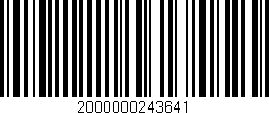 Código de barras (EAN, GTIN, SKU, ISBN): '2000000243641'